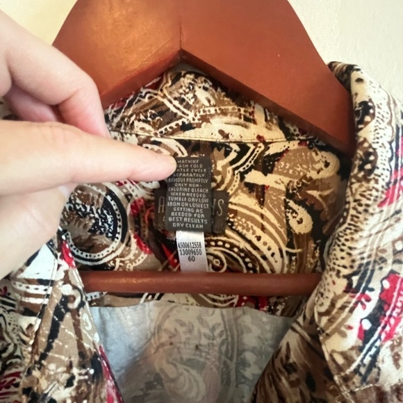 Additions by CHICO’s Cotton Paisley Blazer Lightweight Jacket Sz 0 USA XS (4/6) - Picture 10 of 12